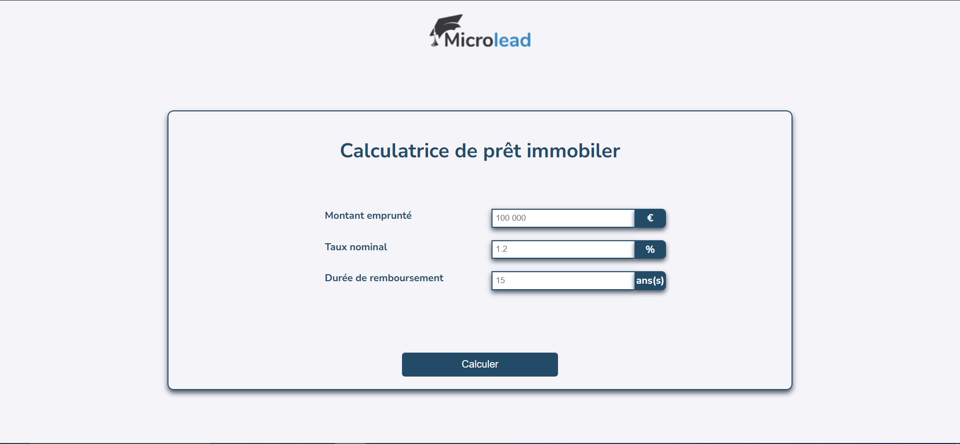 Calculette immobilière